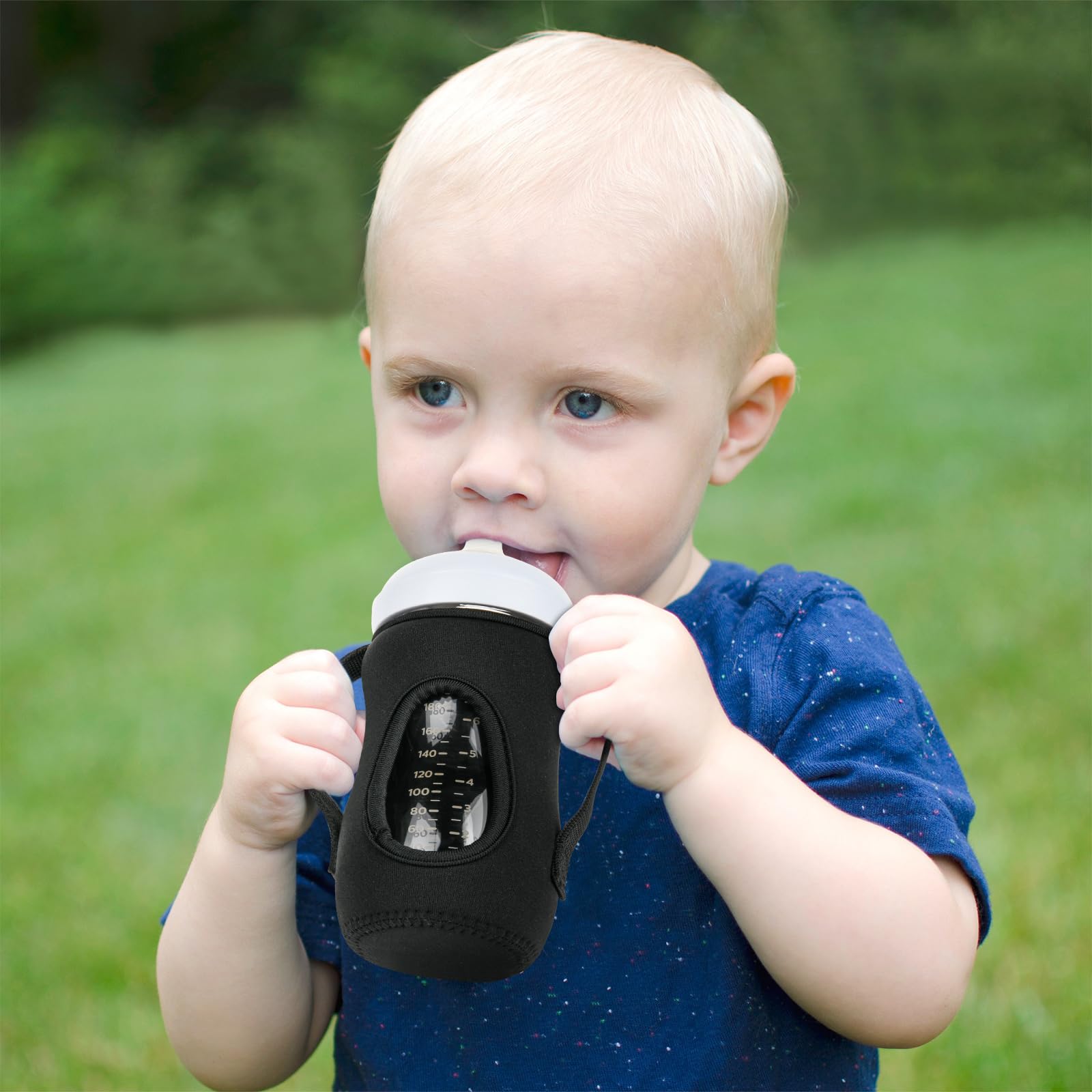 Avent Glass Baby Bottle Sleeve Covers Reusable Insulator For