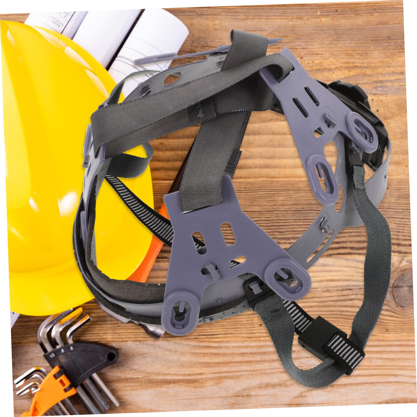 Mipcase Forro del Casco Inserto de Casco transatlántico construcción revestimientos de Cascos Forro de Casco Duro para reemplazo Forros de Cascos para Hombres Nylon Gris Claro