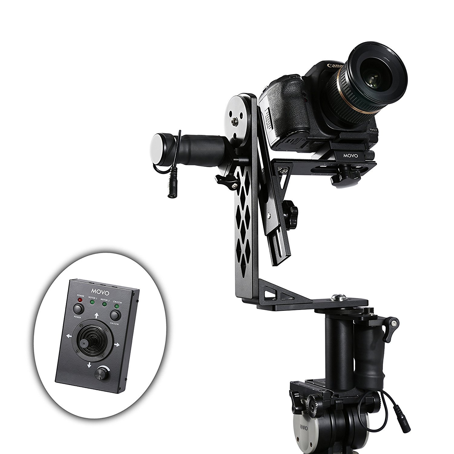 Buy Movo Aluminum Motorized 360° Pan/Tilt Gimbal Head for Tripods