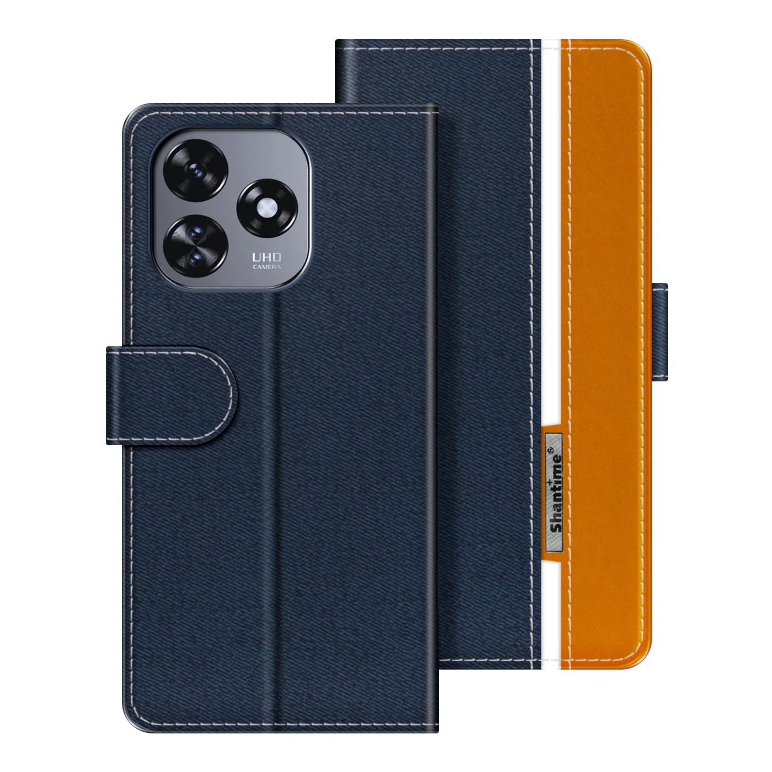 For Oukitel C50 Phone Case Wallet Protective Case Leather Cover With Magnetic Closed CGrayit Card Slot Shockproof Protection Phone Case