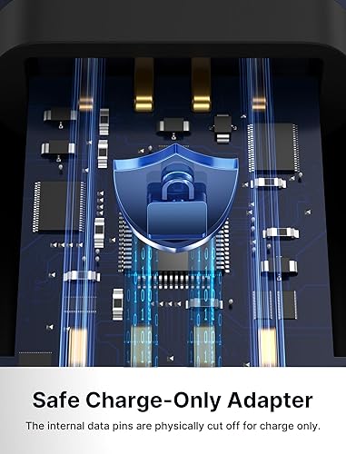 Miniatura 4 de JSAUX Bloqueador de datos USB, (paquete de 2) USB-A Defender solo para carga rápida, protege contra el conector de jugo, rechaza piratería