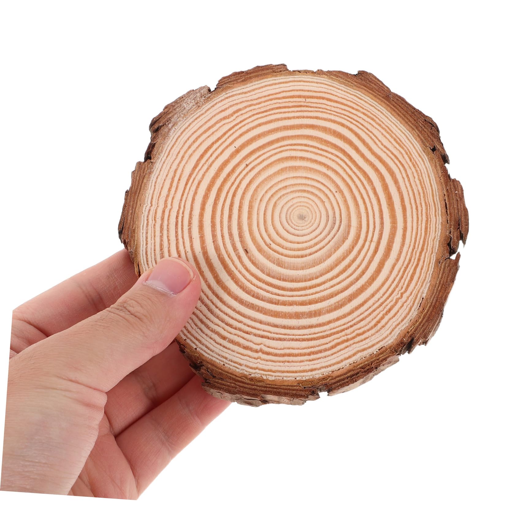 20stücke Holzscheiben Runde Natur Unbehandelt Kreise aus Holz für Basteln Dekoration Hochzeit Weihnachten Diy-arbeiten Rustikal