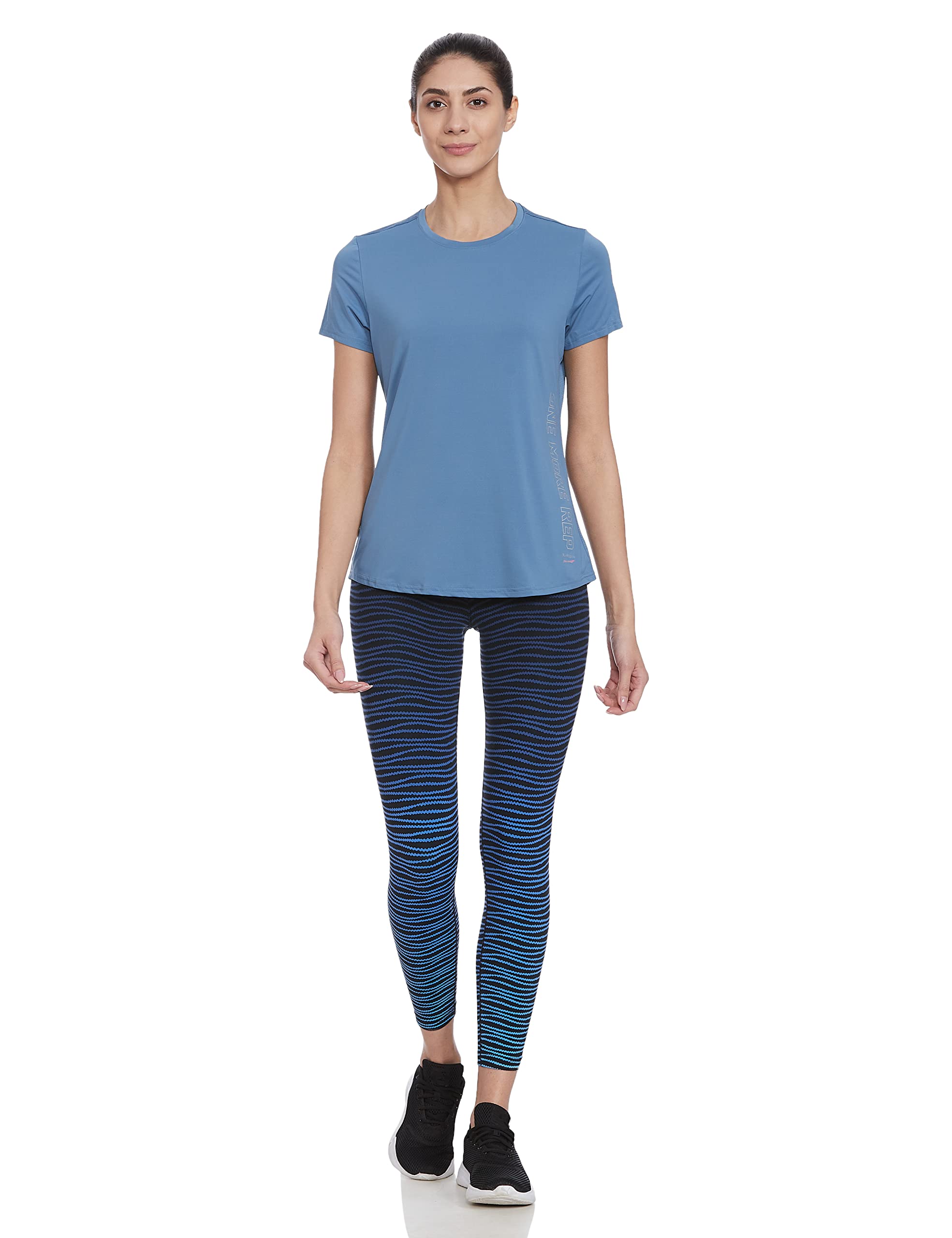 Van Heusen Women's Polyester Regular Fit Proactive Anti Bacterial T-Shirt - Round Neck, Moisture Wicking, Short Sleeve product image 4