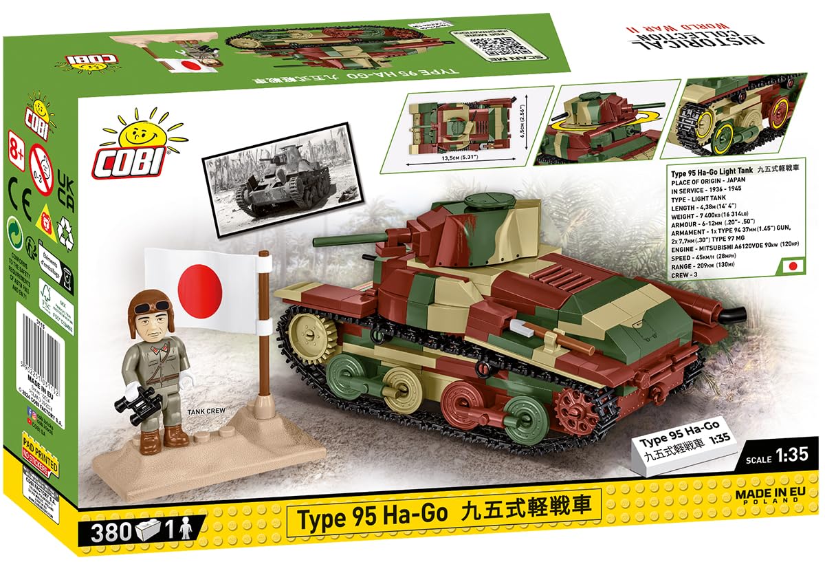 COBI (COB03115) Historic Collection - Type 95 Ha Go 380Kl Japan (HC)