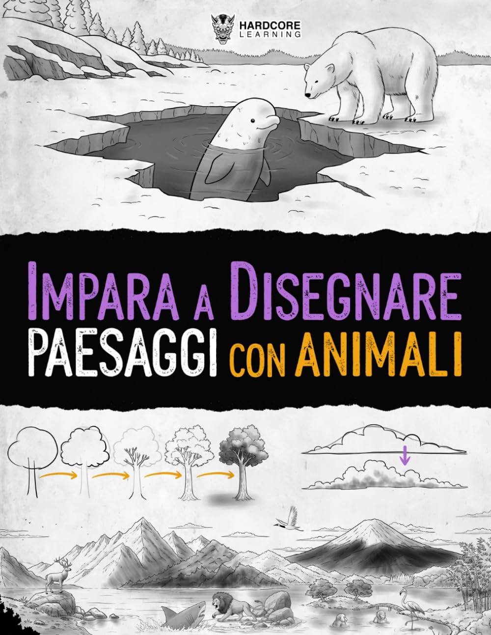 Impara a Disegnare Paesaggi con Animali: Guida passo dopo passo per creare paesaggi naturali con la fauna
