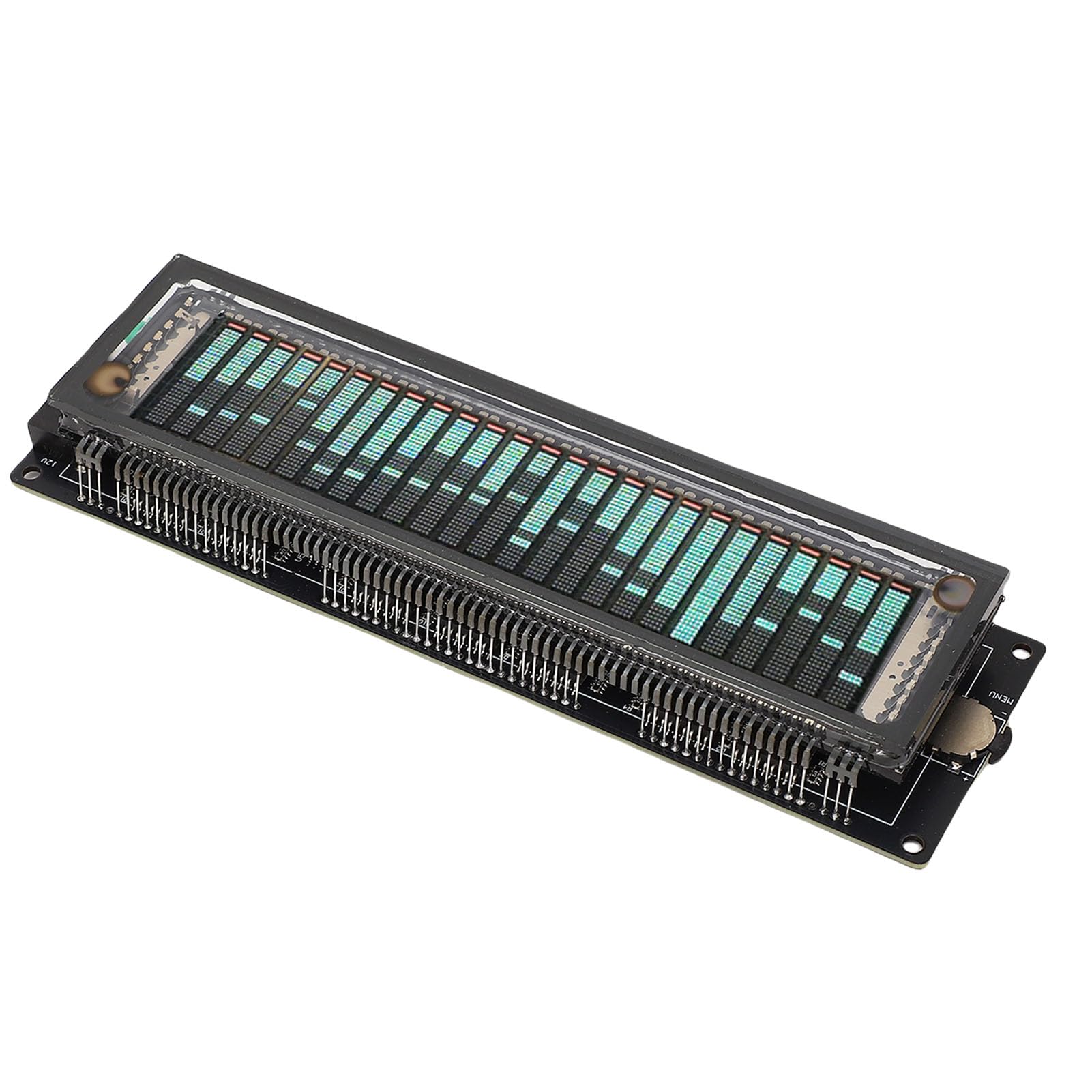 ASHATA Audio Spectrum Analyzer con Display VFD, Analisi dello Spettro Musicale Musicale 32Hz-20khz Ad Alta Risoluzione Bringhtness, per gli Appassionati di Musicisti