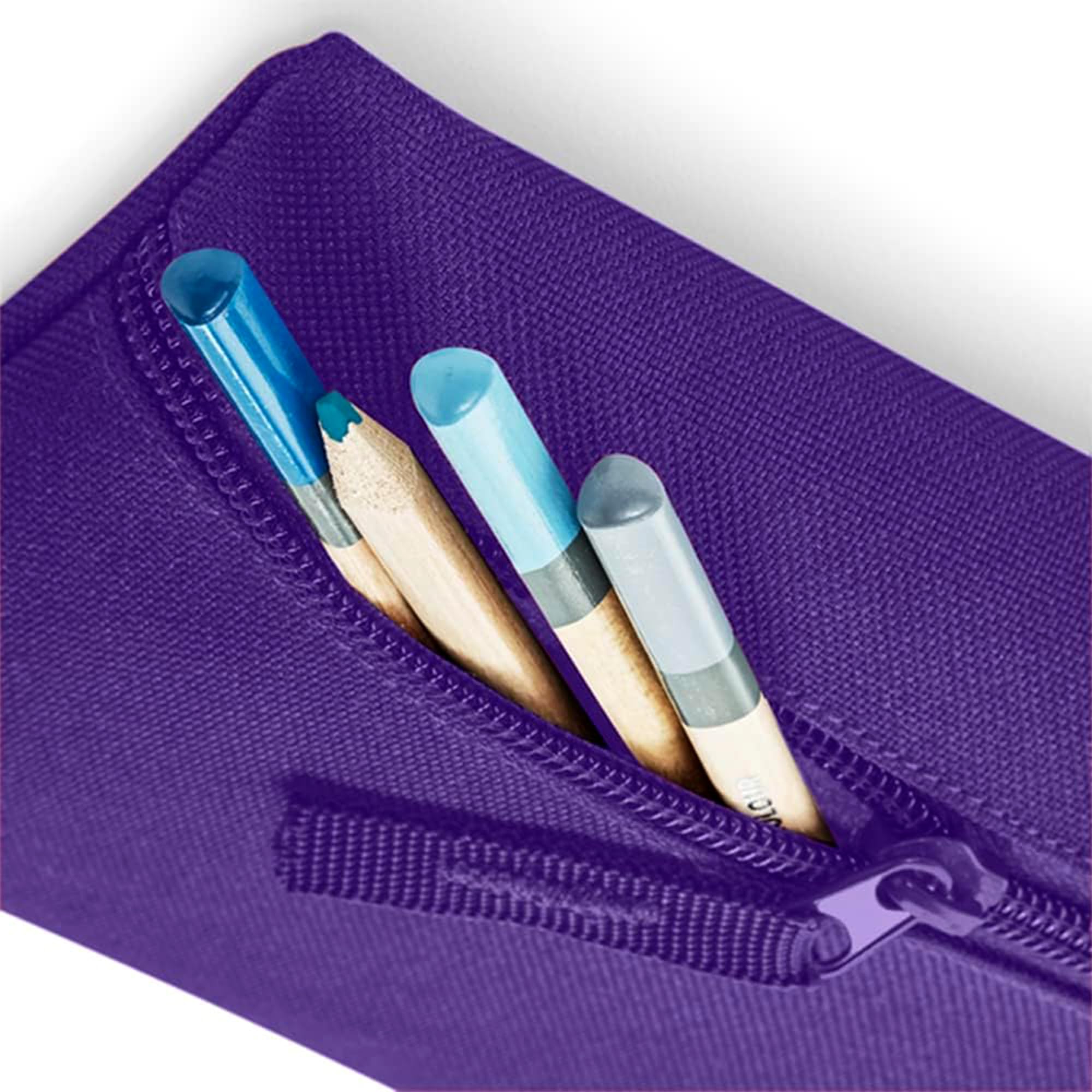 Prime Fashions Big Capacity Durable Pencil Case with Zipper Style Perfect for School Office and Makeup with Secure Zippered Design for Adults Boys Girls Kids. - Image 3