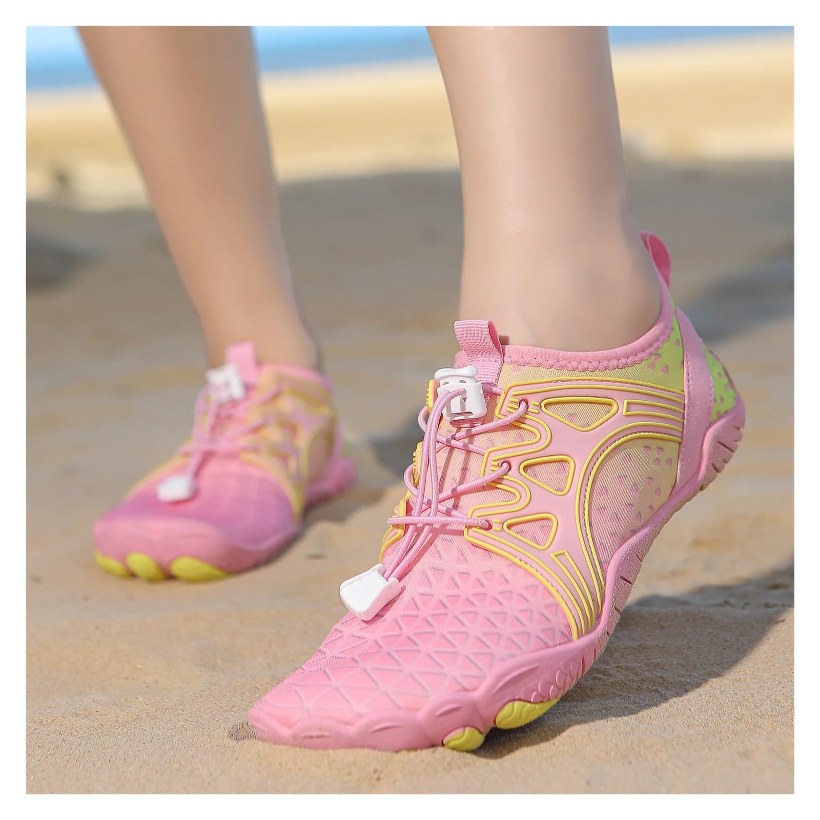 Zapatos De Agua Zapatos De Agua For Mujer, Zapatos De Playa Ligeros Y Suaves, Antideslizantes, De Secado Rápido, Zapatos Deportivos For Interiores, Yoga, Fitness, Natación, Vadeo Para Agua(Pink,45)