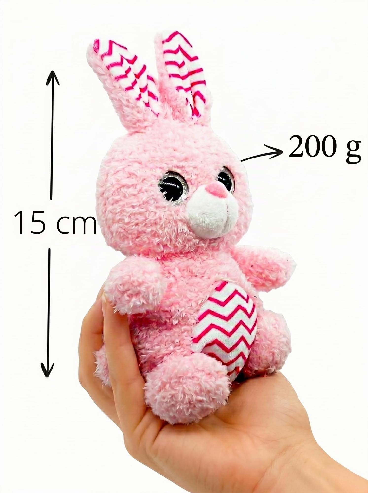 Bouillotte Micro-Onde Peluche (15 cm) - Doux et Chaud, Idéal pour Soulager les Coliques chez les Bébés - Lapin en Peluche à Câliner et à Embrasser - Bouillotte Doudou - Sachet de Graines Amovible