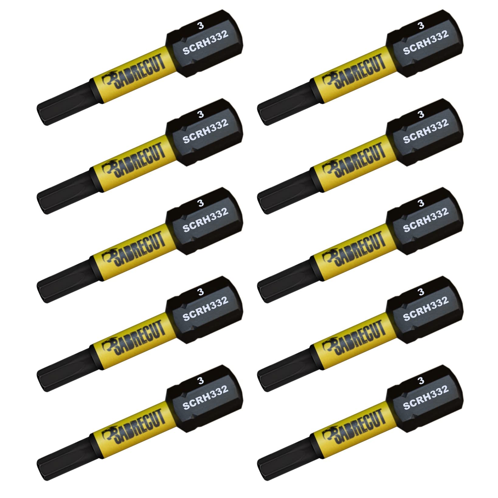 10 X SabreCut SCPZ232_10 32mm PZ2 Set Di Punte Per Cacciavite A Impatto 529290