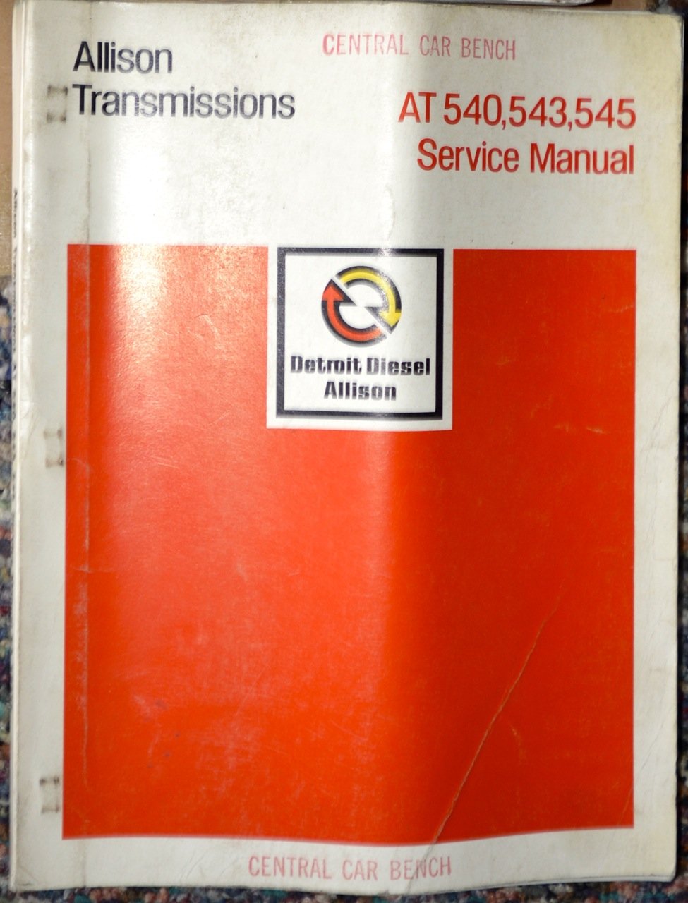 ALLISON TRANSMISSIONS AT 540,543,545 SERVICE MANUAL GENERAL MOTORS