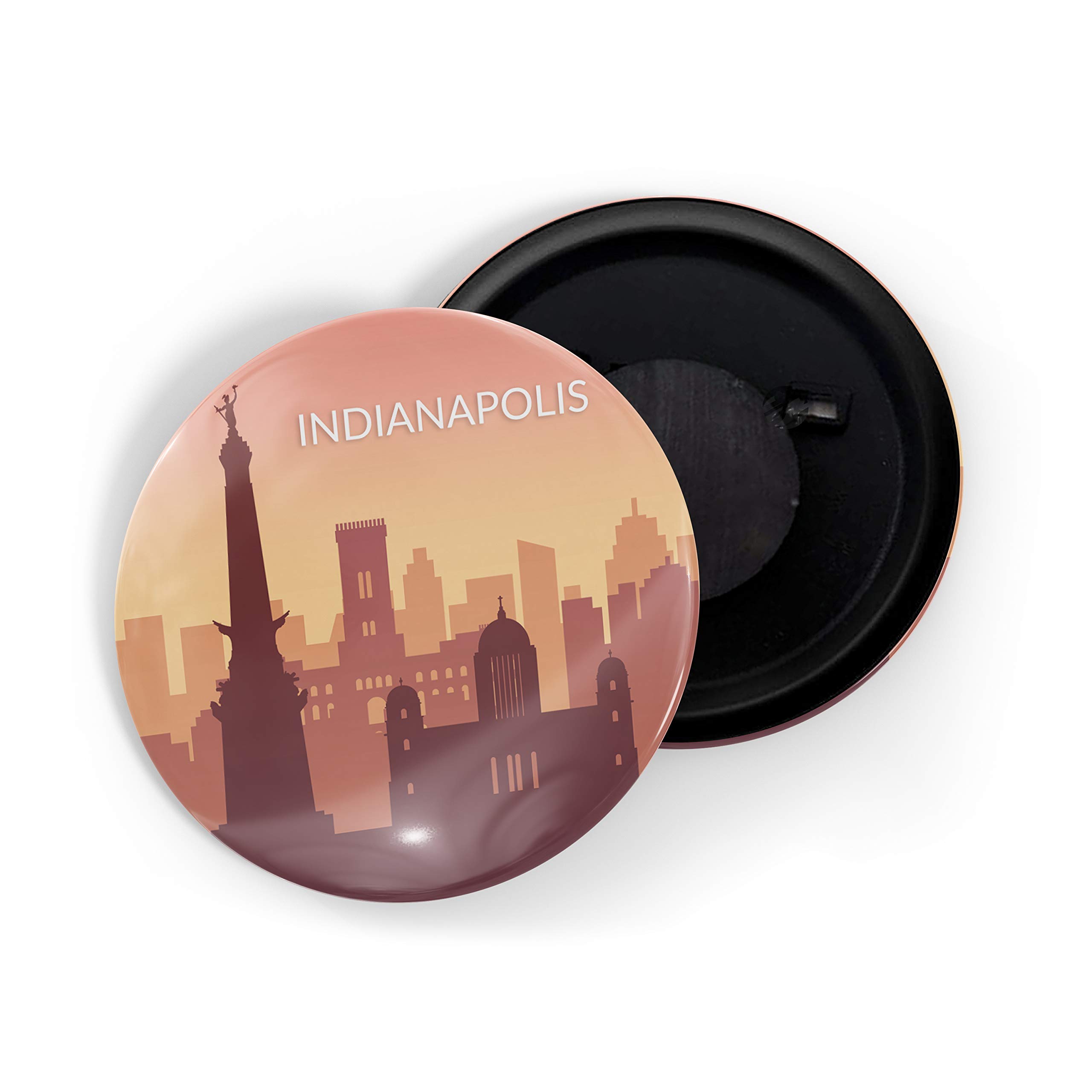 dhcrafts Fridge Magnet Multicolour U.S.A Indianapolis Glossy Finish Design Pack of 1