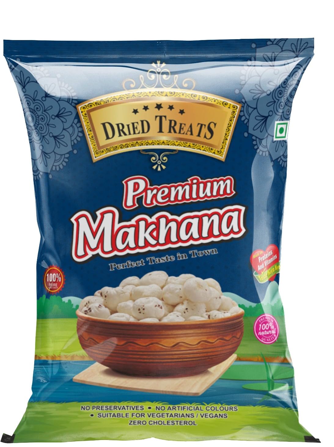 Dried Treats Dried Fruits Nuts And Seeds (Makhana Kali Mirch, 250g)-image-36