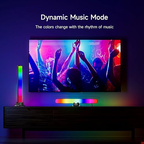 Miniatura 7 de cosoway Barra de luz inteligente, luces RGB de 16 millones de colores con modo de sincronización de música, control remoto por aplicación, luz para