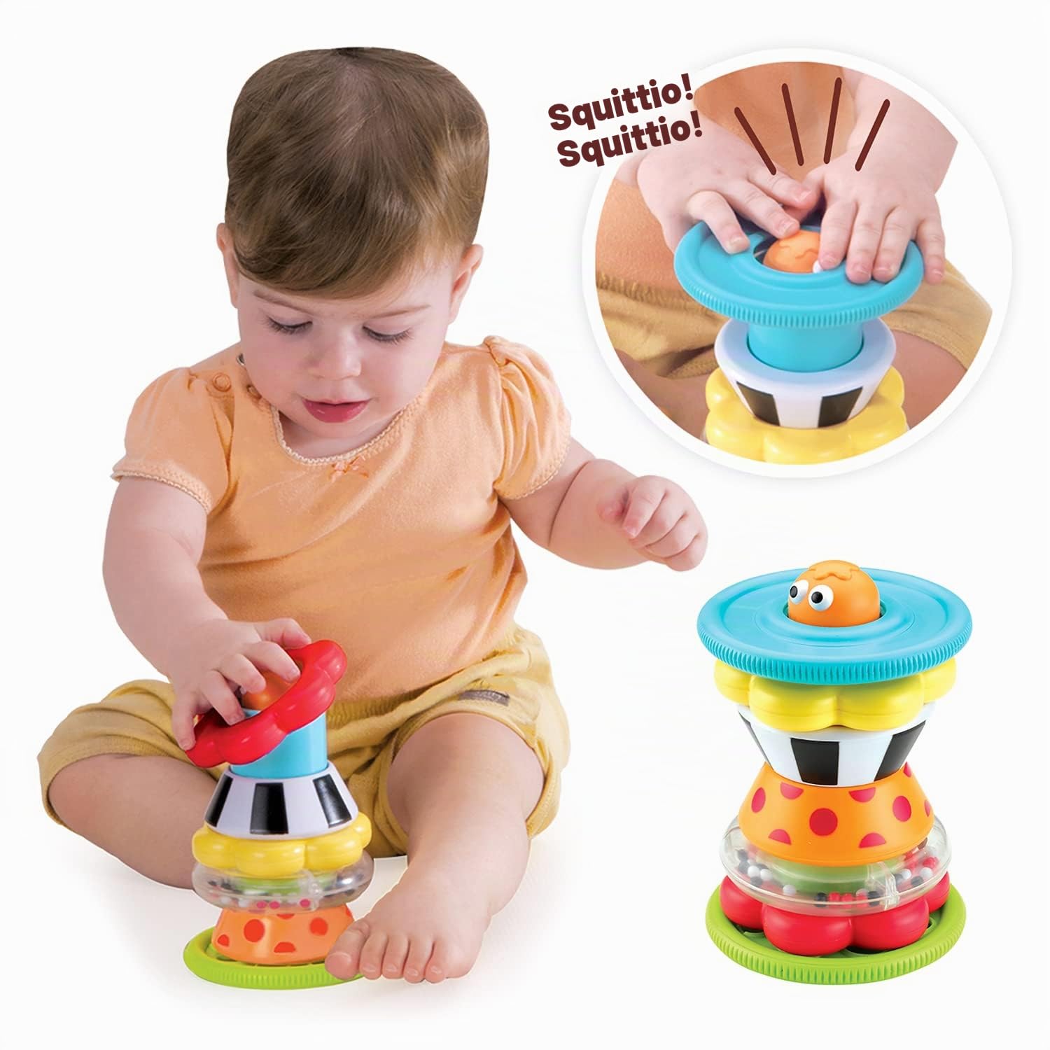 Yookidoo - Crawl 'N' Go Snail: Giocattolo a forma di Lumaca Interattiva e Musicale per Incentivare il Gattonamento