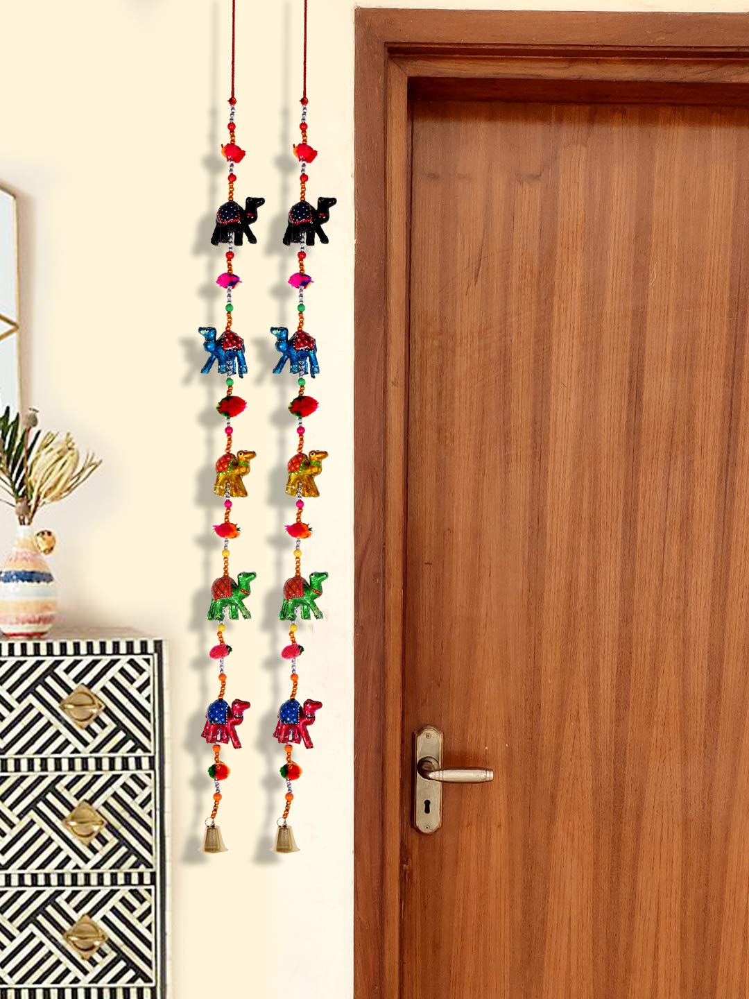 Monk Wish 'Rajasthani' Camel Door Hangings Wall Art for Main Door/Living Room Home Decor (96 CM) - Set of 2