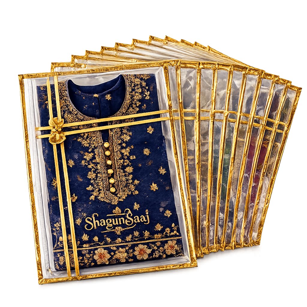 Non Woven Dress & Saree Cover with Zip | Decorative Bow Design | Saree, Suit, Lehenga & Dress Storage Bag | Wardrobe Organizer | Ideal for Gifting Clothes | 16 x 14 Inch (Golden-Pack of 25)-image-34