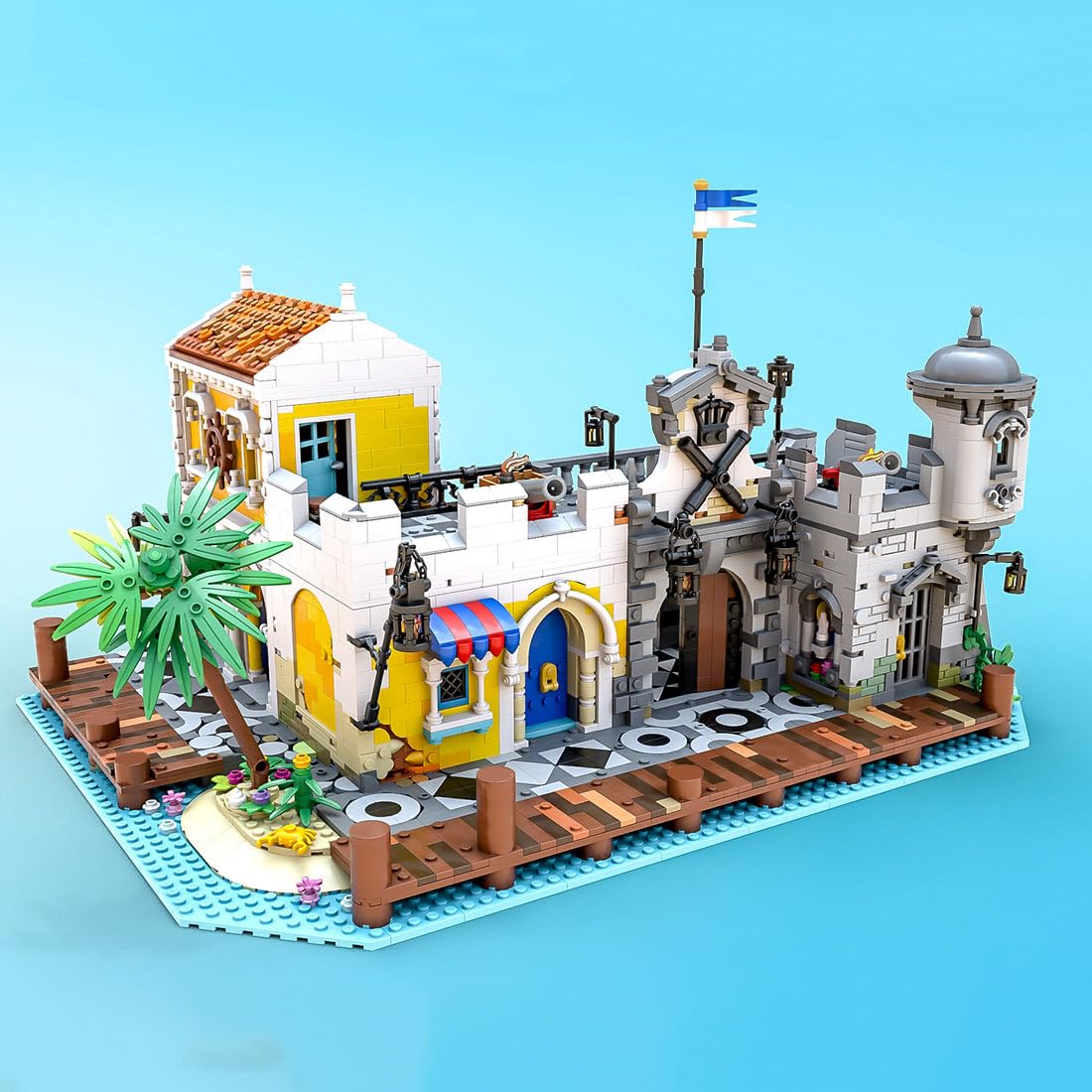 Juego de construcción de Bloques de construcción de Arquitectura, 3897 Bloques de sujeción para casa, MOC-108172 Modular casa maqueta, construcción Modular, Regalo para Adultos