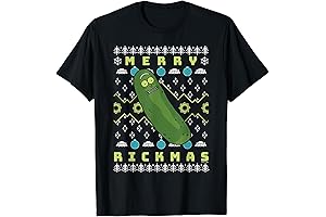 Merry Pickle Rickmas Ugly Christmas T-Shirt