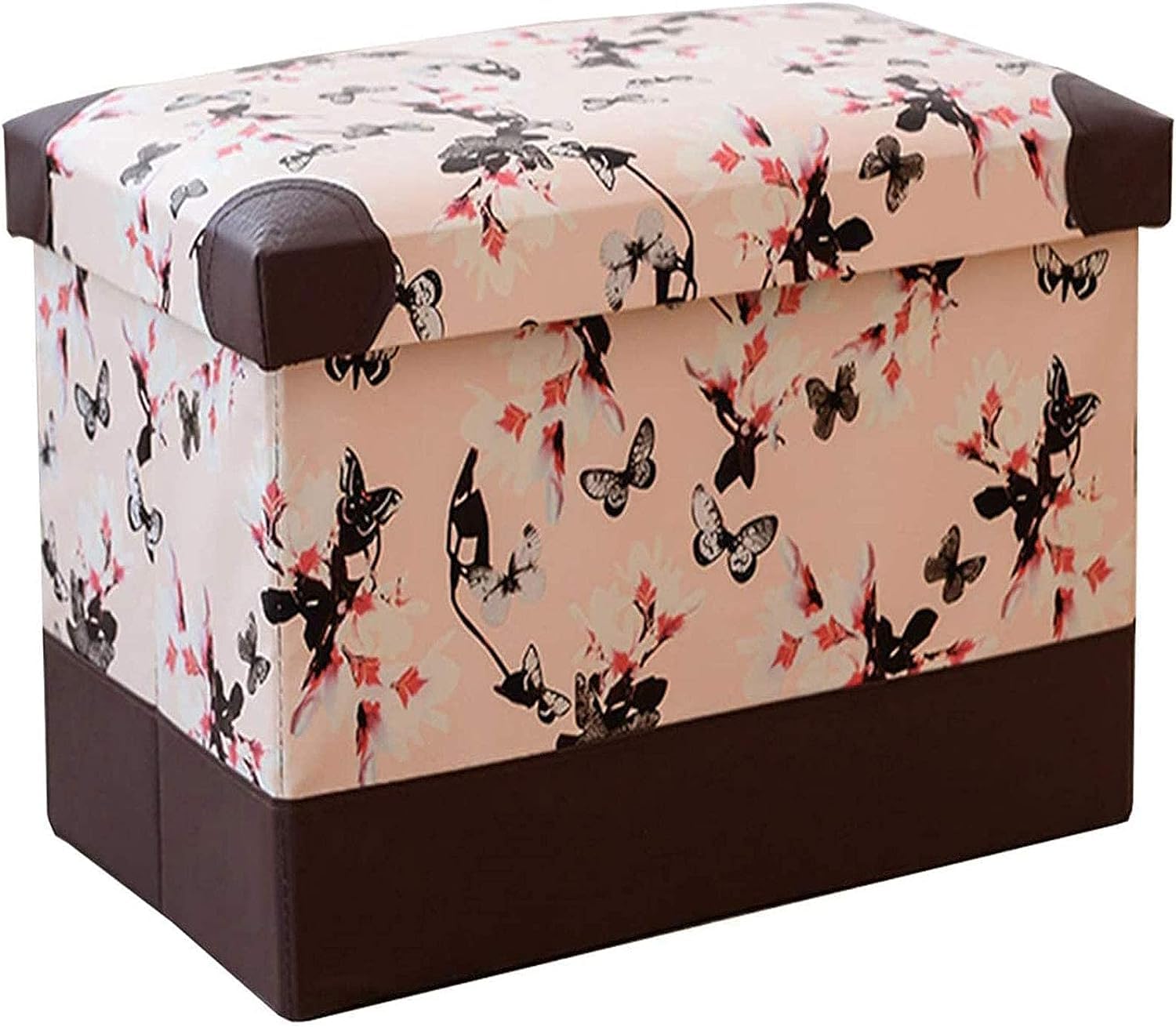 Banc de rangement pliable en cuir au design moderne et finitions soignées
