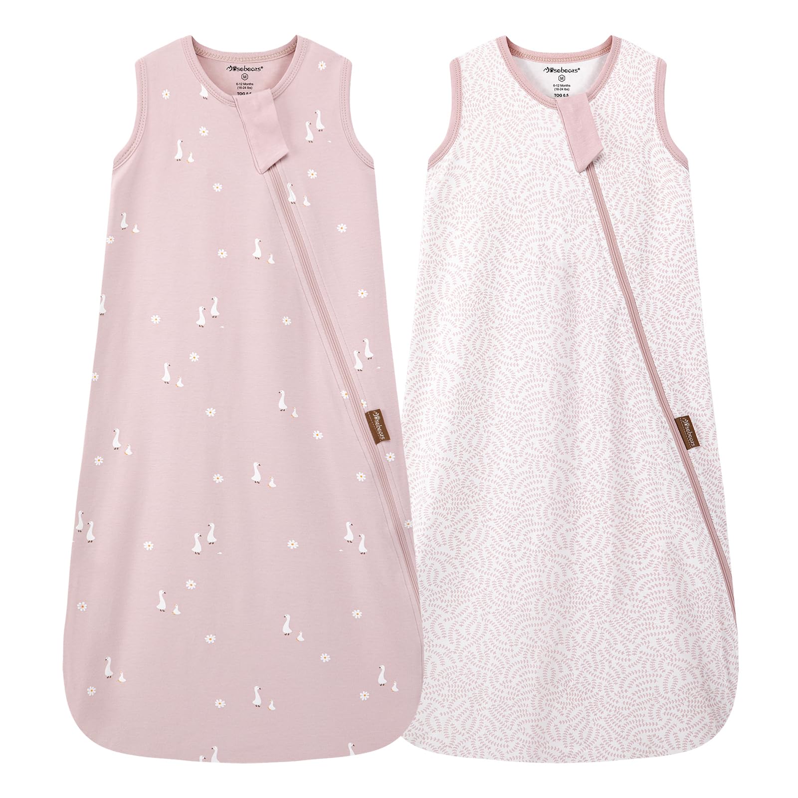 Mosebears 0.5 Tog Sacco Nanna in Cotone per Neonati, Estate - Per Bambini e Bambine