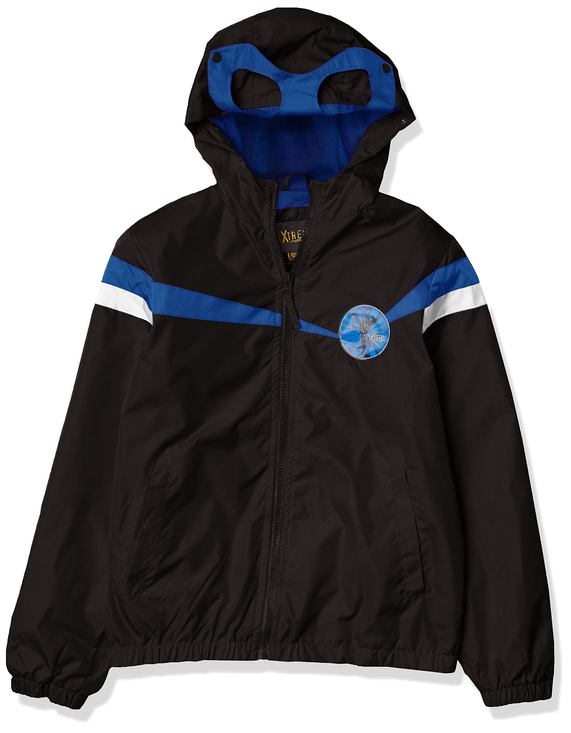 iXtremeboys Ninja Lenticular Patch Hooded Pongee Windbreaker Windbreaker