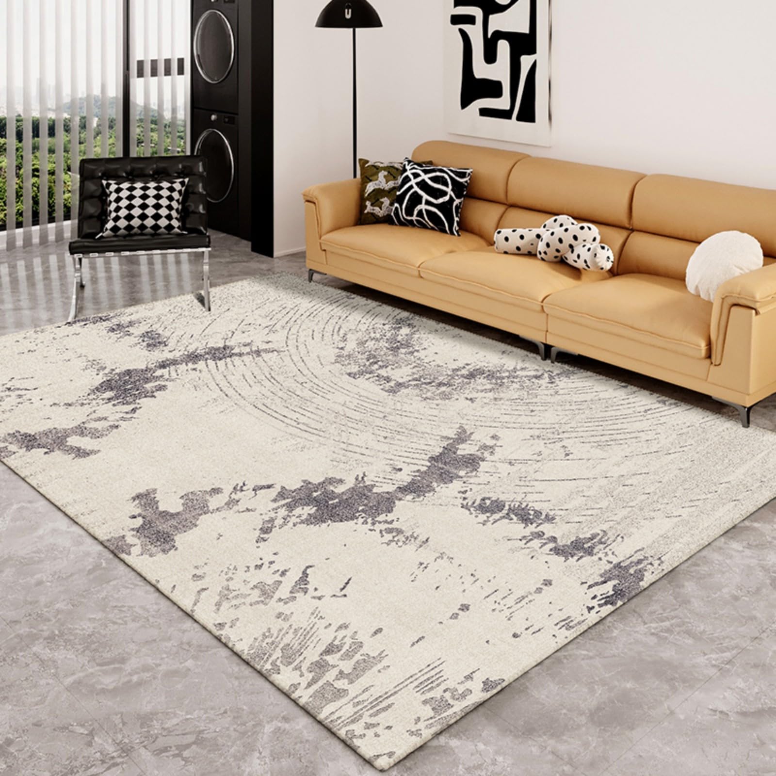 Tapis de sol douillet et épais 80 x 120 cm pour une décoration de salon raffinée