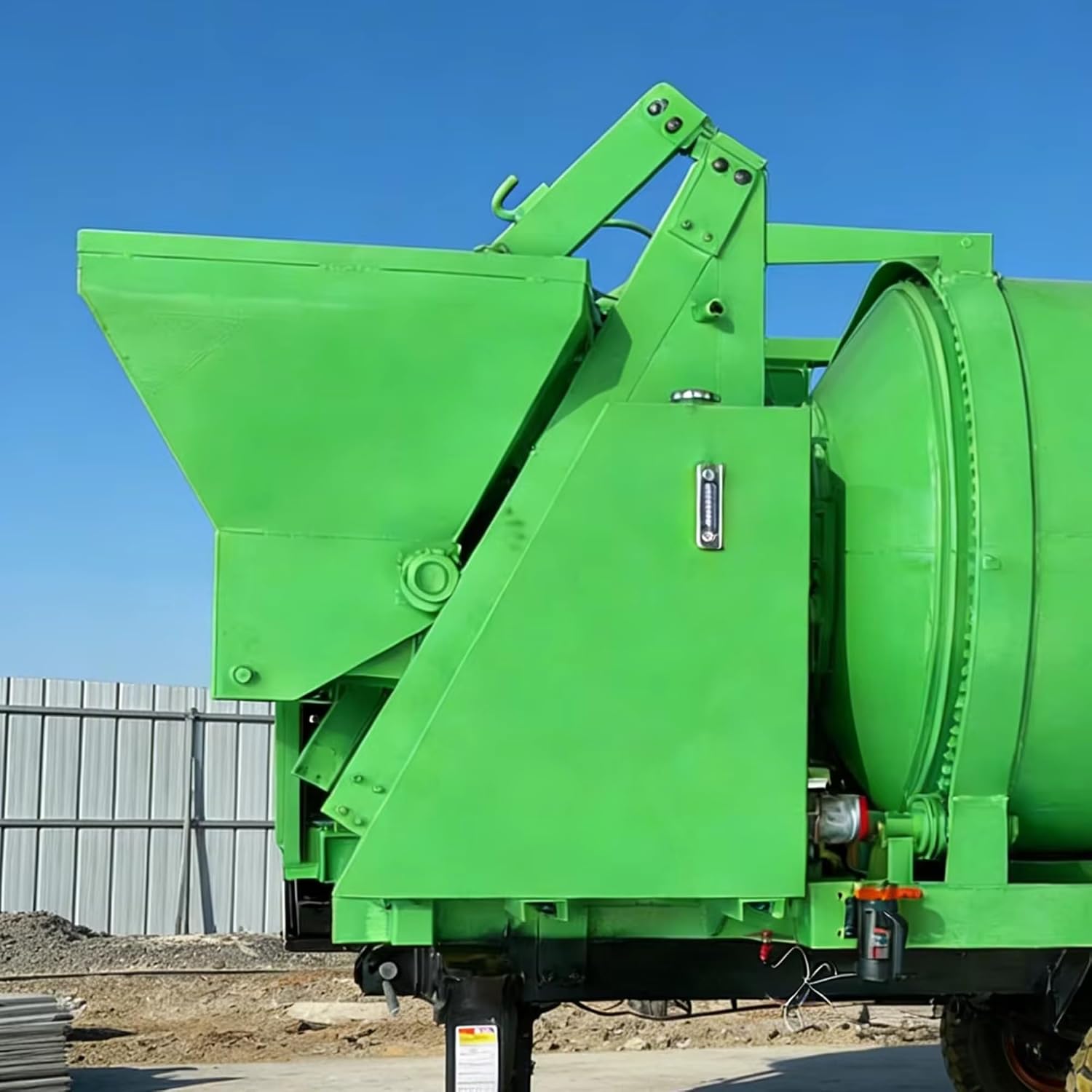 High Output Concrete Mixer with Pump, Commercial Cement Mixer Pump, Industrial Mobile Concrete Pump for Large Foundation Slabs