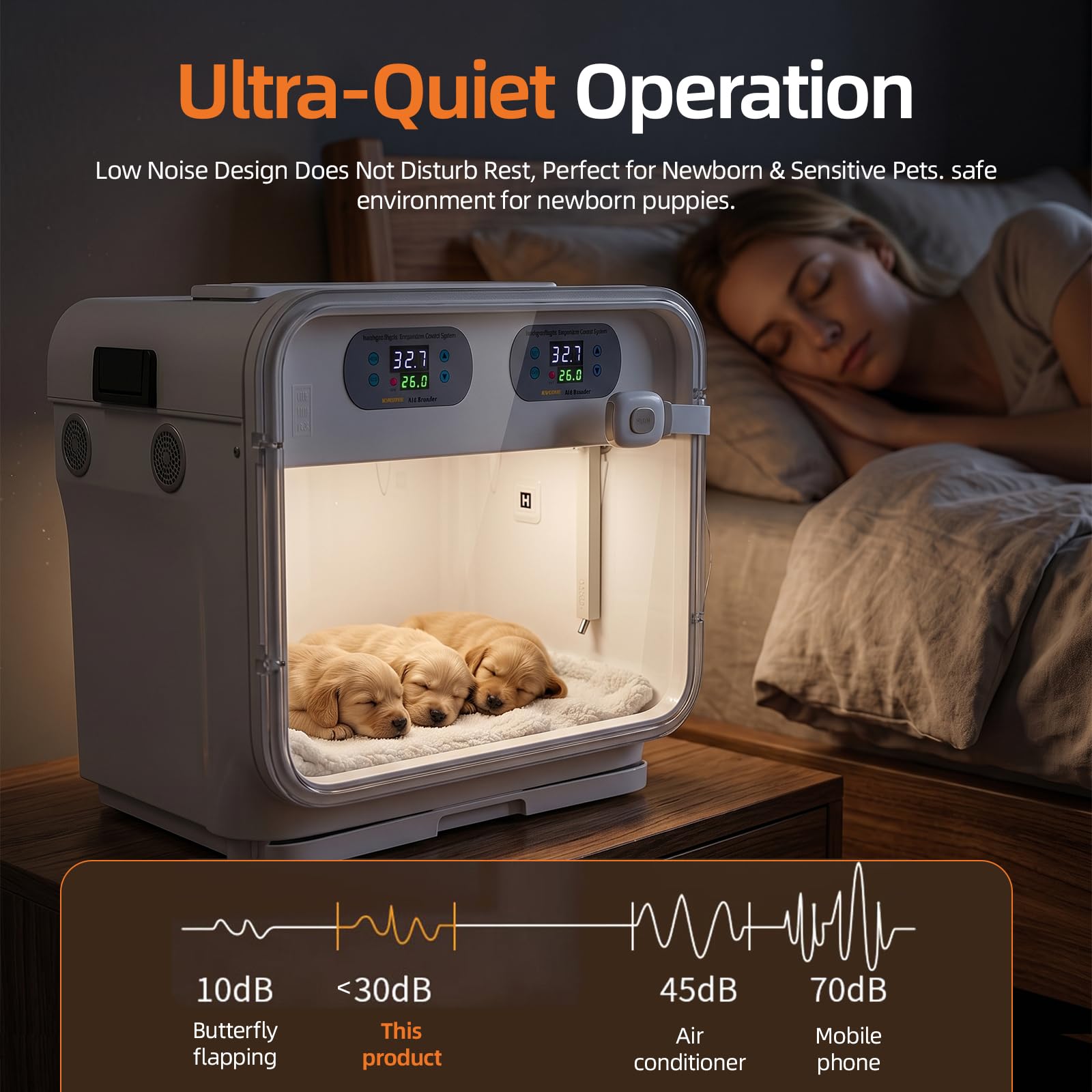 Incubatrice intelligente per cuccioli a temperatura costante, incubatrice per cuccioli appena nati, gattini, piccoli mammiferi e uccelli