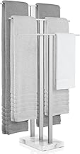 KES BTH217S3 Towel Rail Standing Bath Towel Holder 3 Bars Towel Stand Freestanding Marble Stainless Steel 18/8 Towel Stand