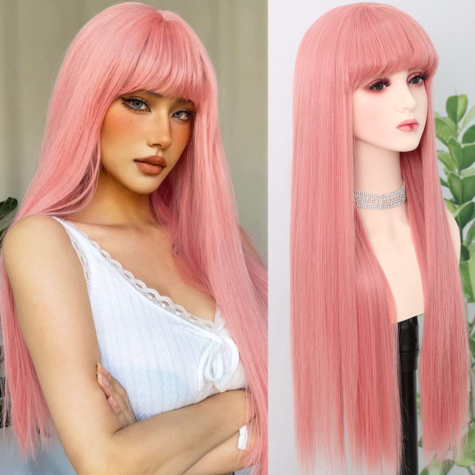 Dusty Pastel Pastel Pink Wig Uk Realistic Pastel Wigs Store