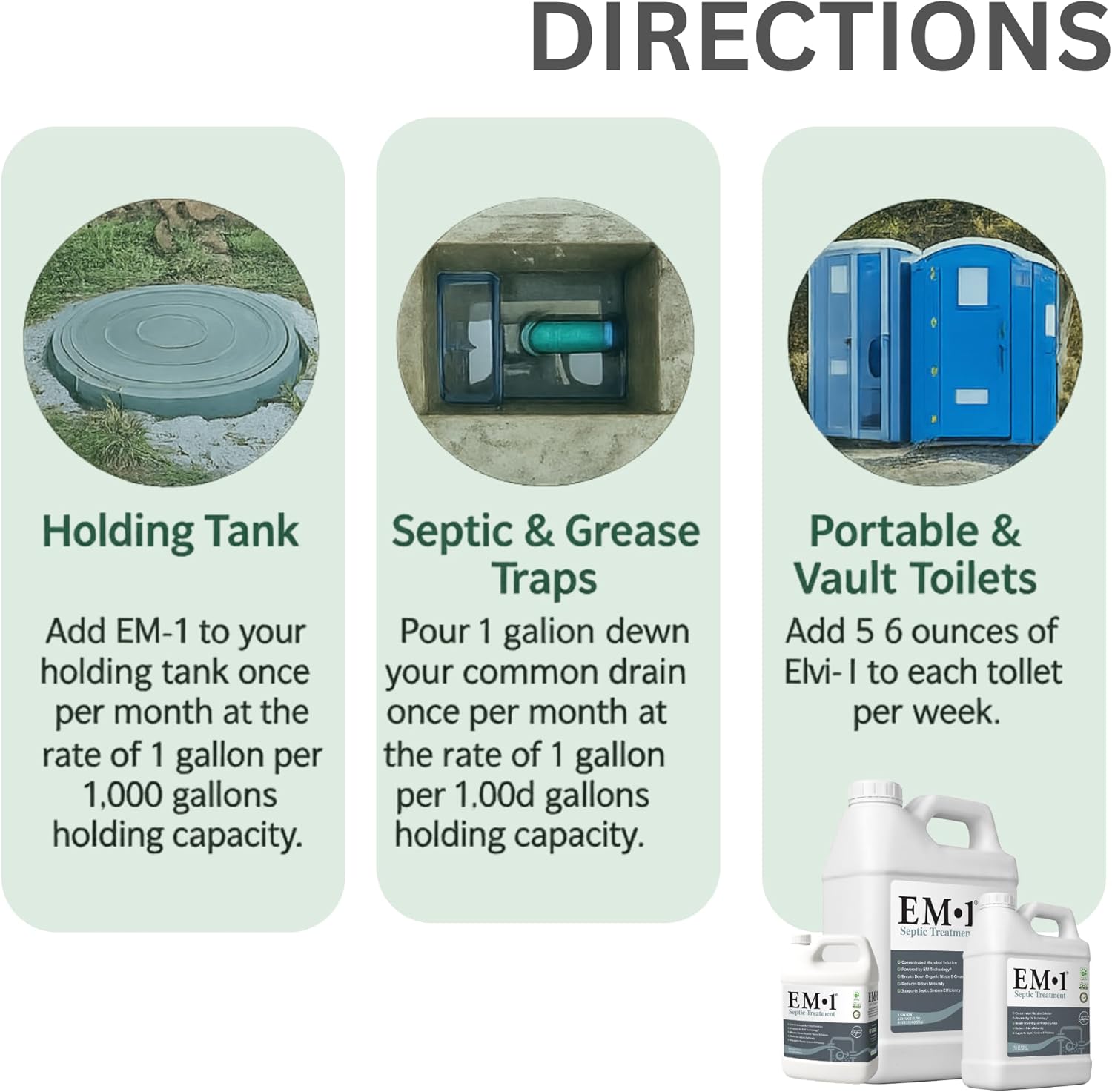 EM1 Septic Treatment