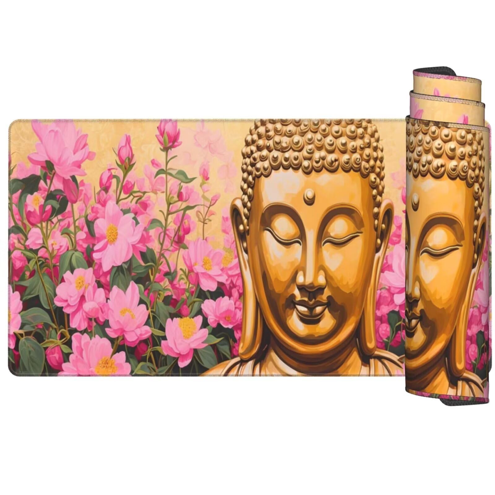 Alfombrilla Ratón Rosa Alfombrilla Ratón XXL 1600 x 800 mm, Tren Mouse Pad Gaming con Bordes Cosidos, Impermeable Mousepad Base de Goma Antideslizante Duradera, Mouse Pad para Oficina Accesorios Q358