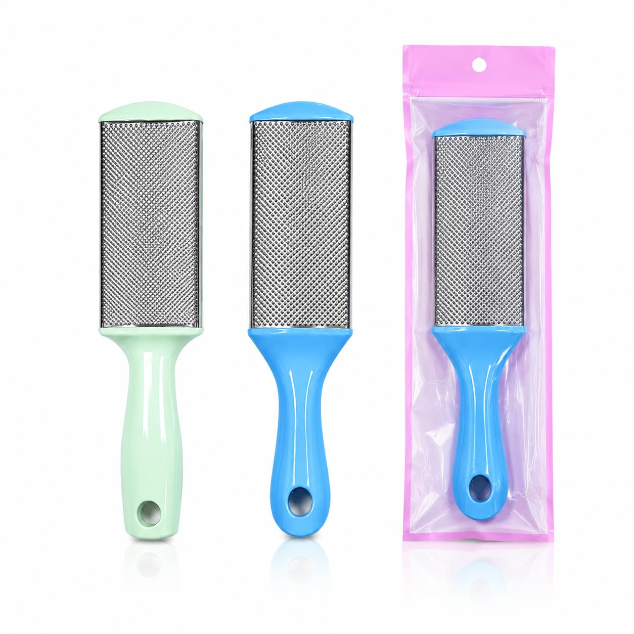 Bolt Bee Professional Stainless Steel Foot File, Professional Pedicure Callus Remover, Dead Skin Scrubber for Soft Smooth Feet, Ergonomic Heel Rasp, Washable Foot Care Tool-image-22