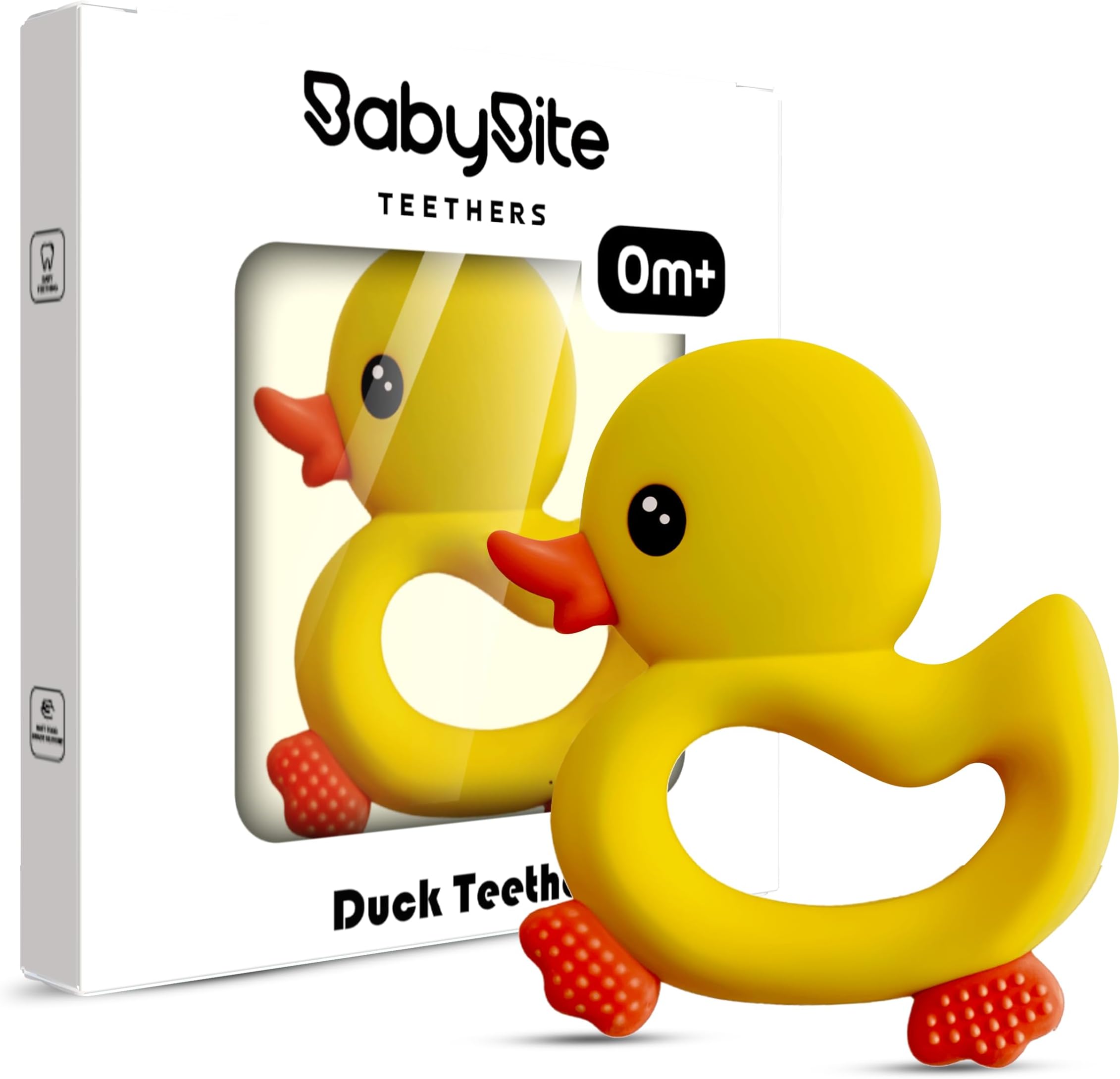 Amazon.com : [BabyBite] Baby Teething Toys Cute Duck Teether for ...