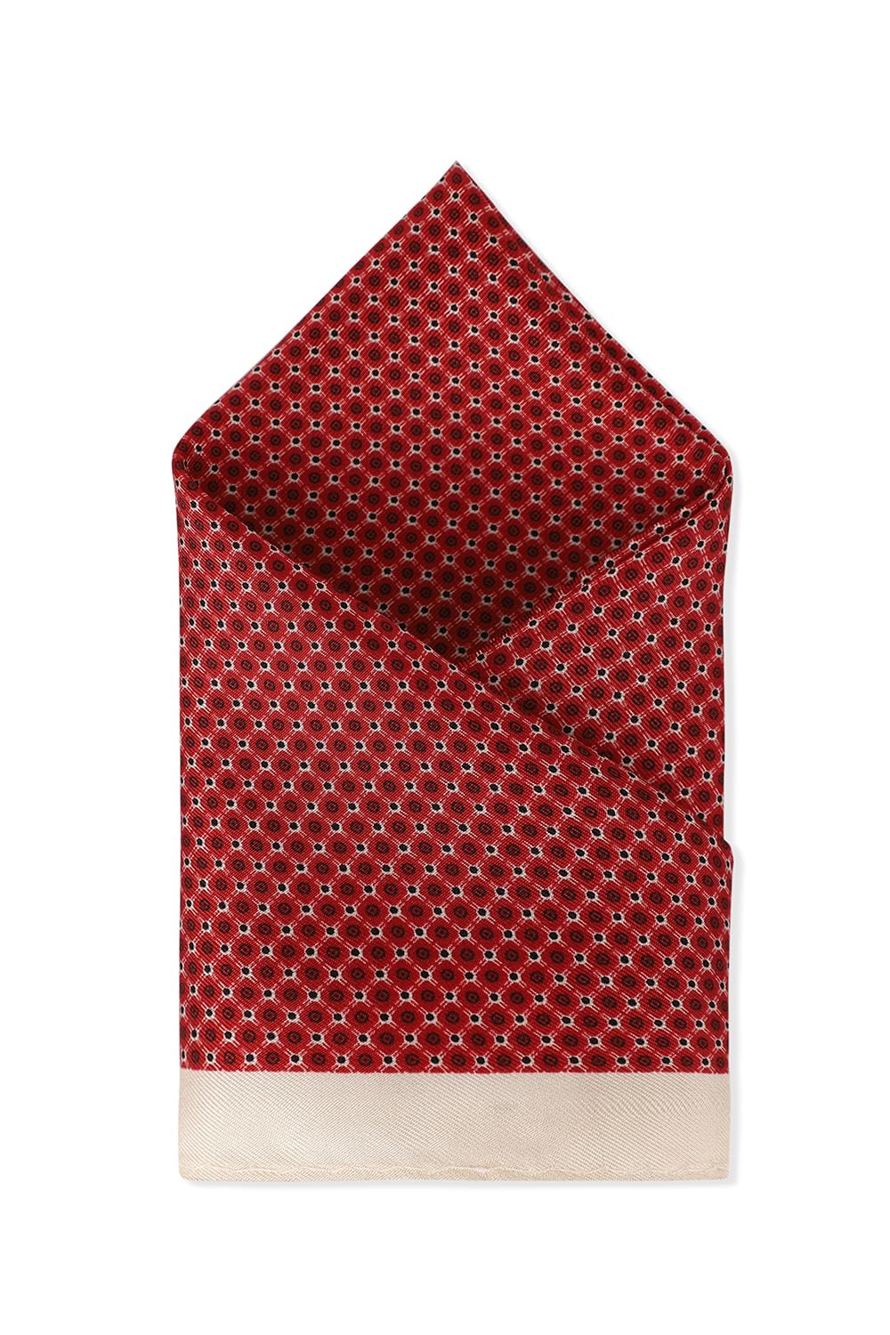 van heusen Men Maroon Print Party Pocket Square-picture-13