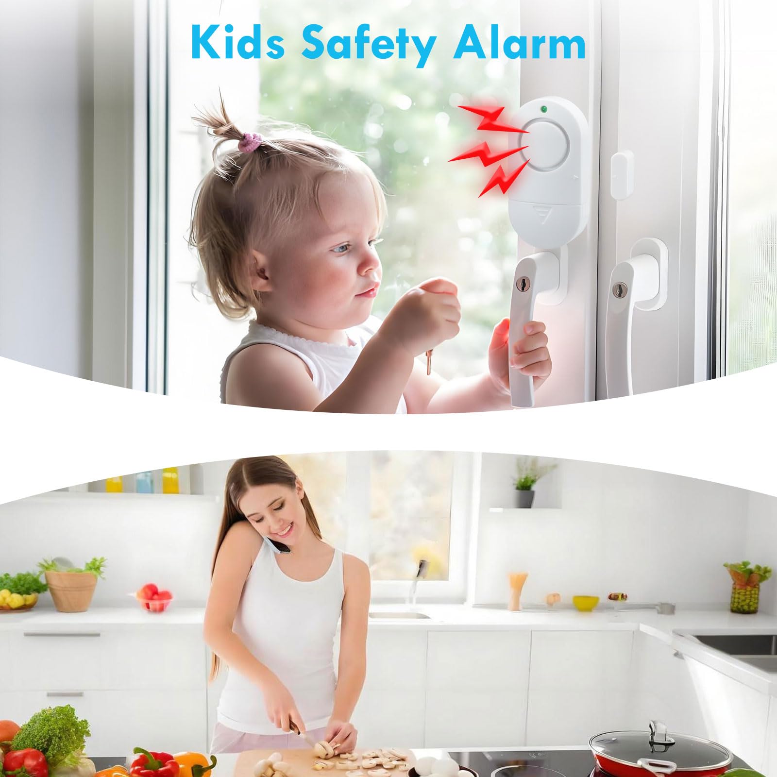 Alarmas de seguridad para puerta (120 dB, magnéticas, para piscinas, alarmas para piscina