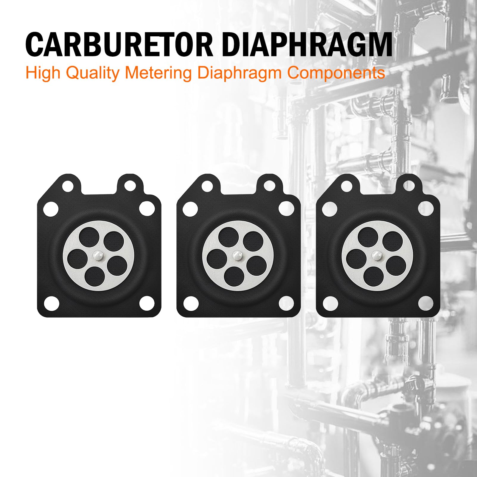 Carburetor Diaphragm Kit Haishine 20-Pack Carburetor Metering Diaphragm & Gasket Kit For ZAMA C1U A015010 Carbs - Gas, 12V, 1HP Small Engine Carb Repair Kit - Foto 6