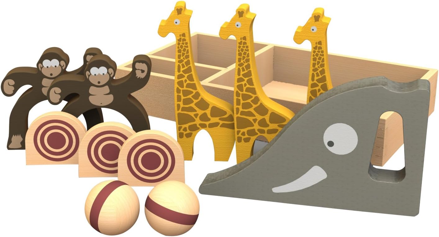 BeginAgain - Safari Bowl, Toddler Bowling Game, Helps Promote Active Play & Motor Skills (for Kids 2 & Up)