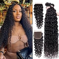 Vista 11 de Paquetes de cabello humano brasileño ondulado (14, 16, 18, 20 pulgadas), cabello humano sin procesar 12A, paquetes húmedos y ondulados, extensiones