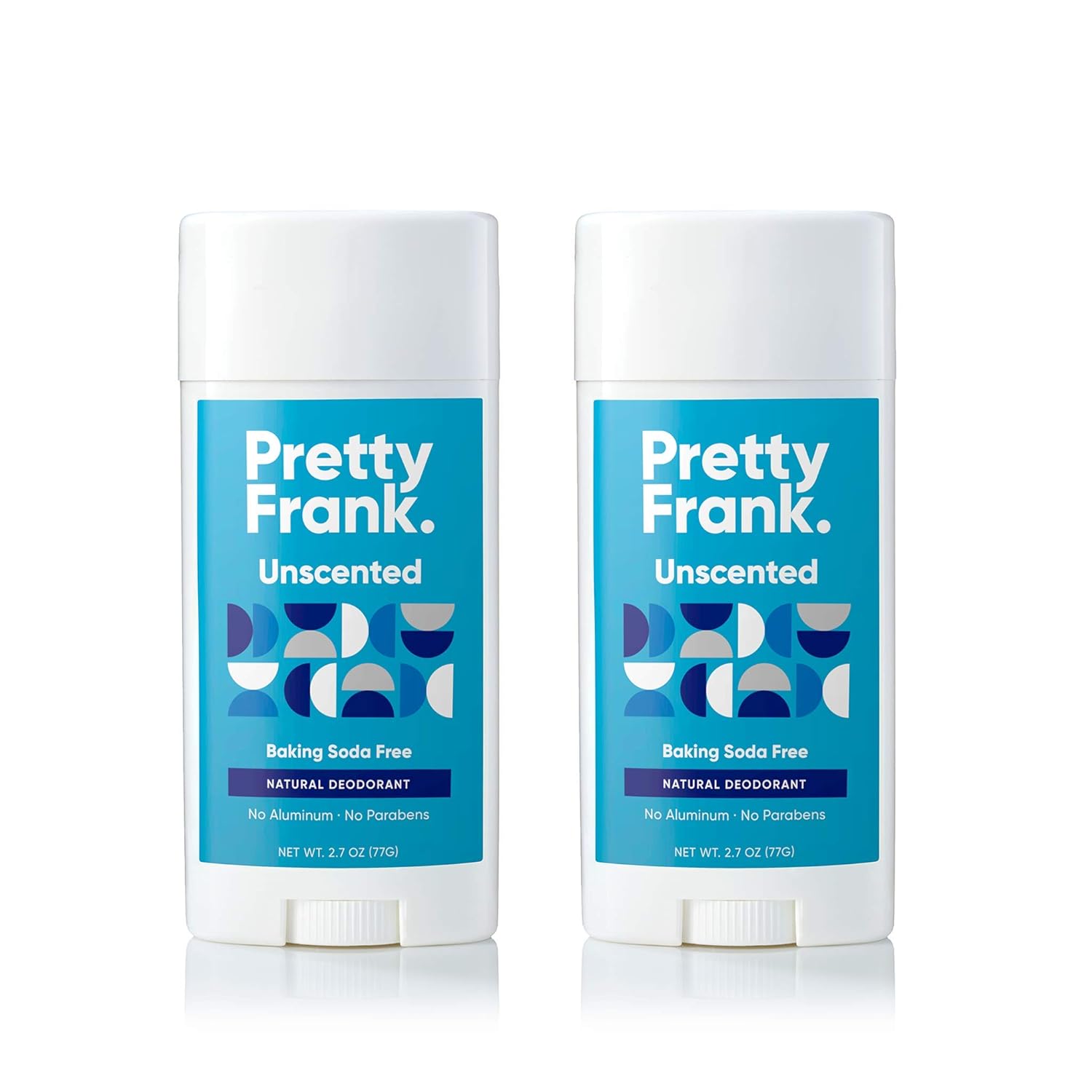 Pretty Frank Natural Deodorant Stick Baking SodaFree