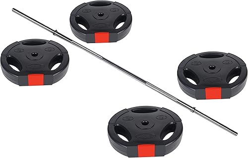 Miniatura 6 de Fitvids Juego de discos de peso estándar de vinilo de 1 pulgada para entrenamiento de fuerza y levantamiento de pesas