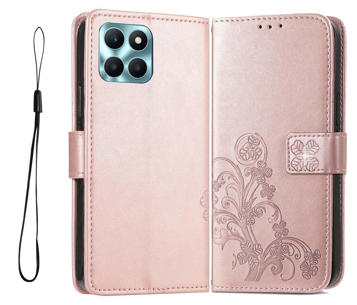 Custodia Honor X6a 4G A Libro - Pelle PU Con Porta Carte E