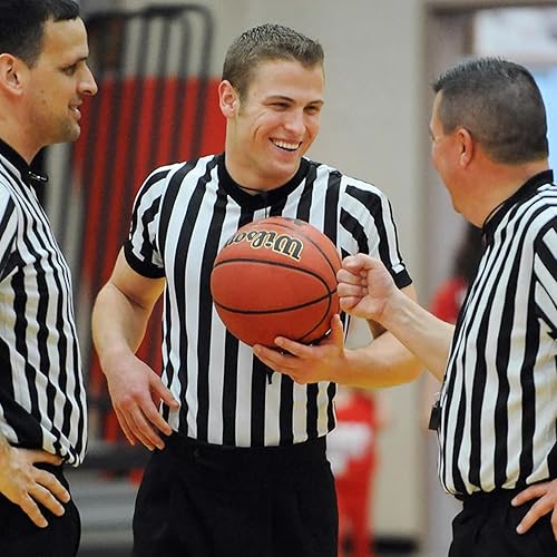 Miniatura 5 de Camisa de árbitro para hombre, cuello en V, camiseta oficial de árbitro, disfraz de árbitro para mujeres y hombres, uniforme de baloncesto y fútbol