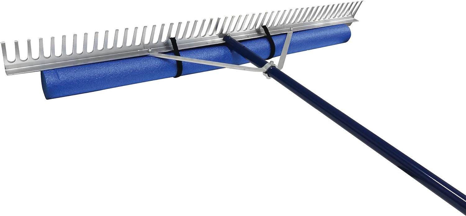 Extreme Max 3005.4254 48" Floating Weed Lake Rake with 11' Extension Handle and 50' Rope