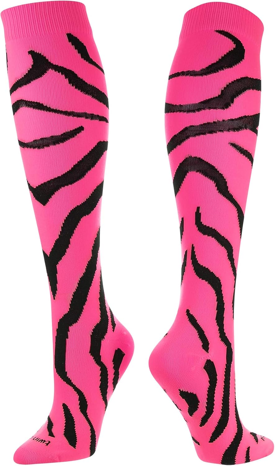 TCK Sports Krazisox Zebra Stripe Socks : Sports & Outdoors