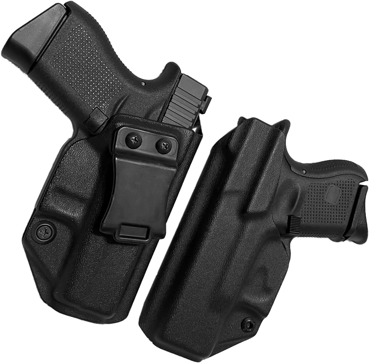 G26/27/28/33 IWB Holster Right Hand Fits Glock Models 26/28/33(GEN3-5)/G27(GEN3-4) Pistol Holster & Universal 9mm/.357 Sig/.40 Double Stack Mag Carrier IWB/OWB Magazine Holster Concealed Carry