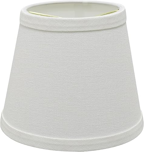 Miniatura 4 de Aspen Creative 32862-2A - Lámpara de araña pequeña con forma de imperio de tapa dura, color blanco, parte superior de 4 pulgadas x 6 pulgadas