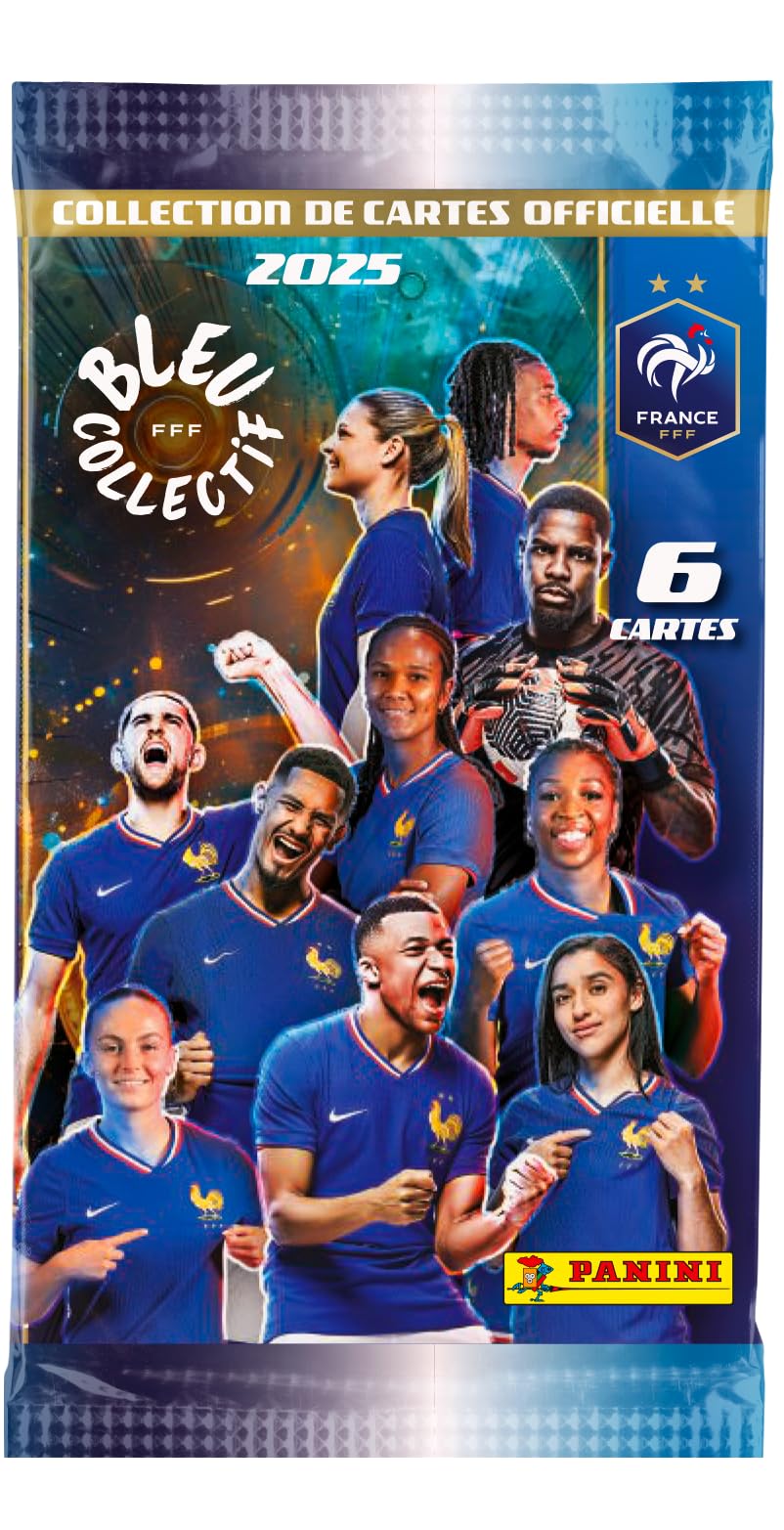 Panini French Football Federation 2025 Trading Cards Boîte de 18 Pochettes