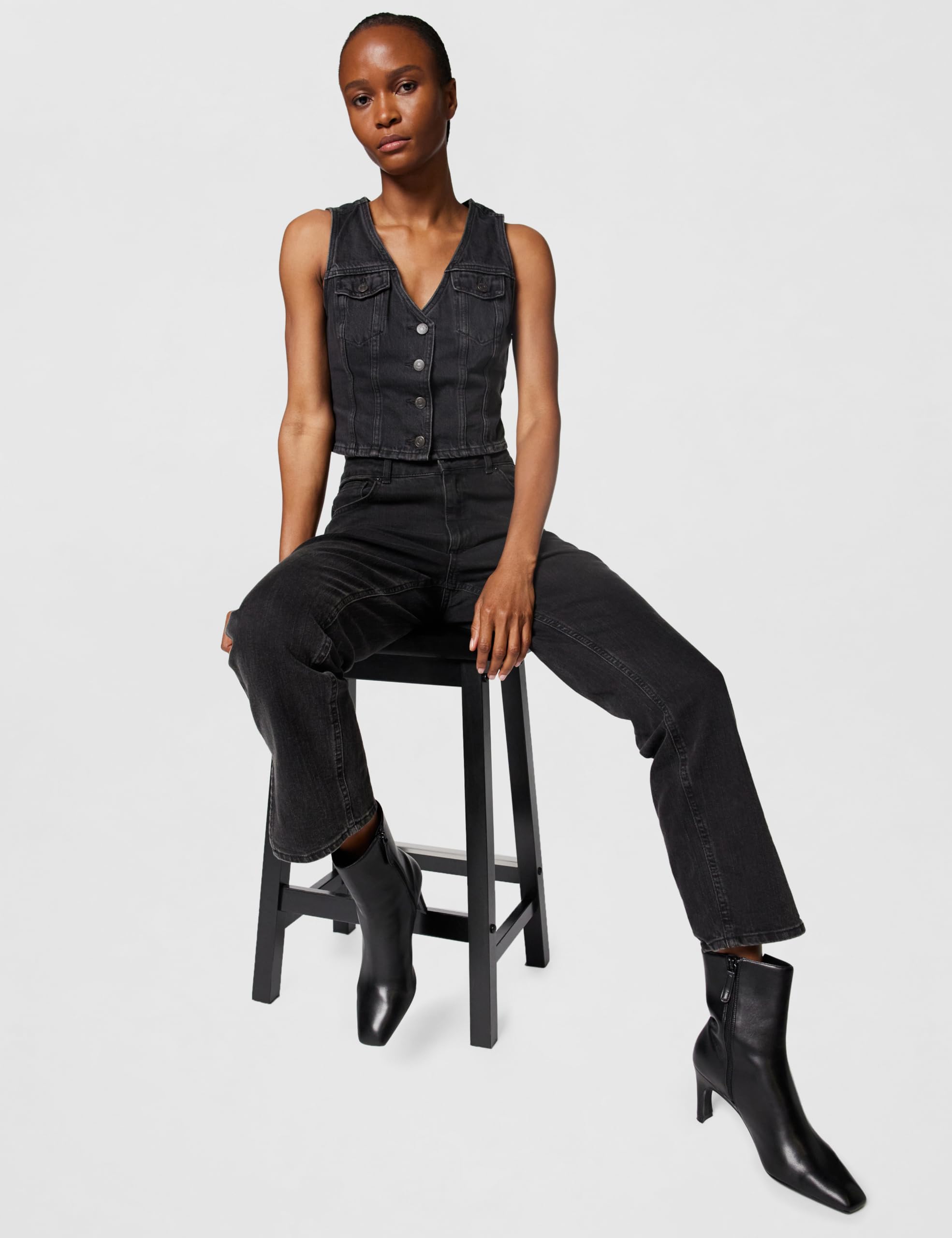 Levi's Bella Denim Corset Top Mujer